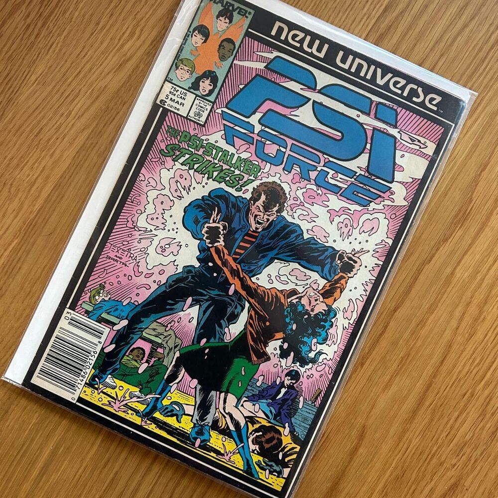 PSI-FORCE #5 (1987) MARVEL NEW UNIVERSE VINTAGE COMIC